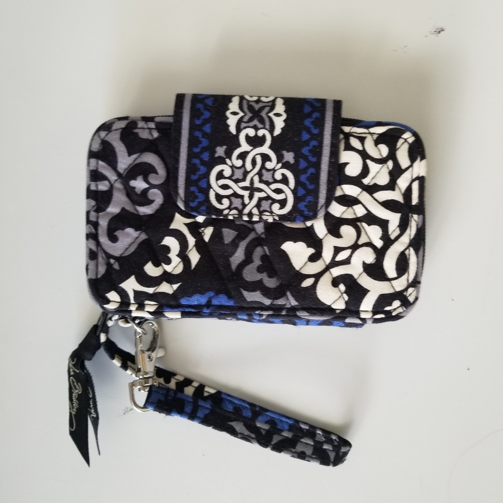 Vera Bradley Canterberry Cobalt Wristlet